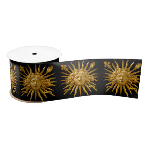 Symbol of Louis XIV the Sun King Satin Ribbon