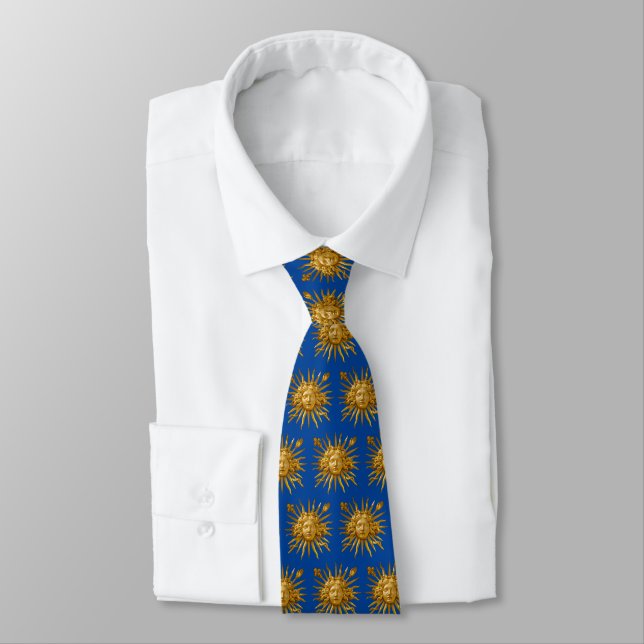 Symbol of Louis XIV the Sun King Tie (Tied)