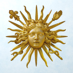 Symbol of Louis XIV the Sun King Wall Decal