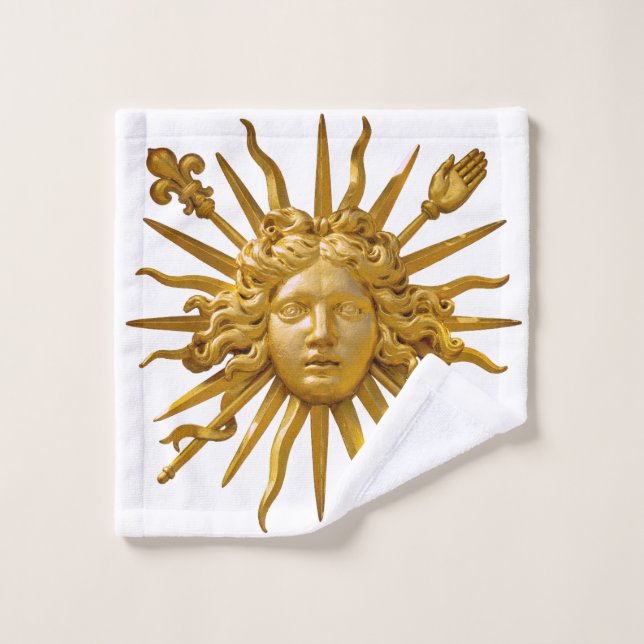 Symbol of Louis XIV the Sun King Wash Cloth (Wash Cloth)