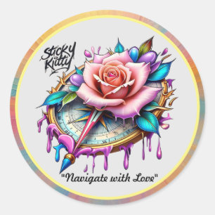 "Symbol of Love and Serenity" Classic Round Sticker