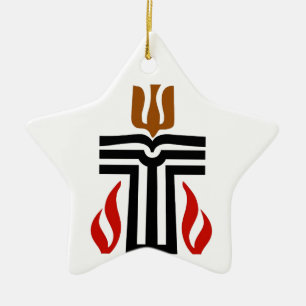 Symbol of Presbyterian religion Ceramic Tree Decoration