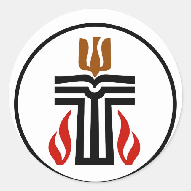 Symbol of Presbyterian religion Classic Round Sticker (Front)