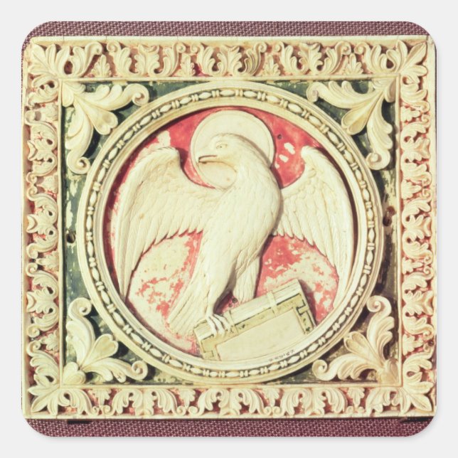 Symbol of St. John the Evangelist Square Sticker (Front)