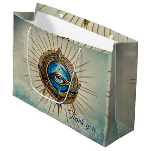 Symbol of the Egyptian allseeing eye,  Large Gift Bag