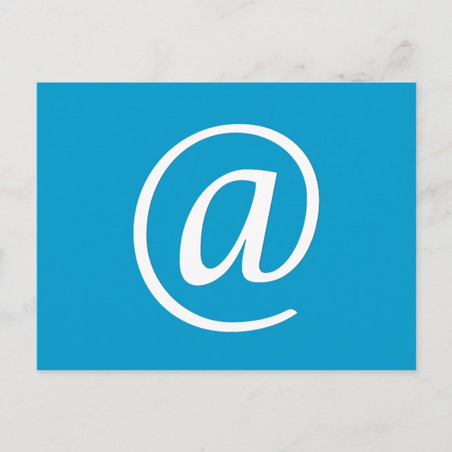 @ Symbol Postcard - Blue (Front)