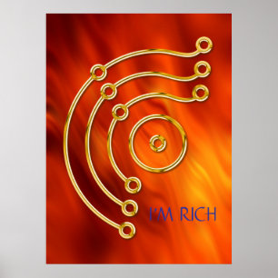 Symbol RUNA / GOLD, I'M RICH Poster