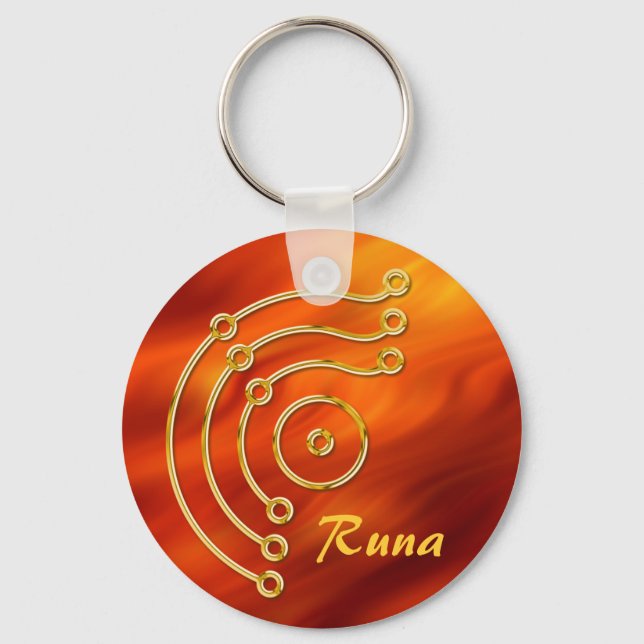 Symbol RUNA / GOLD, Runa Key Ring (Front)