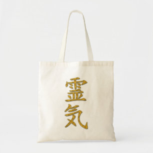 Symbol / Sign REIKI gold + your backgr. Tote Bag