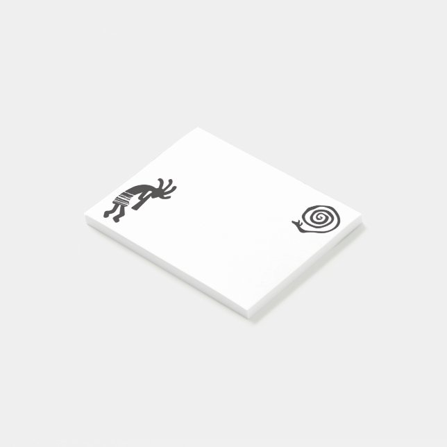 Symbol Spiral Snake Kokopelli  Post-it Notes (Angled)