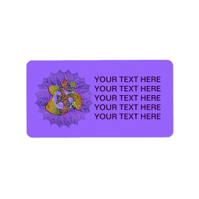 Symbol Universal OM / AUM - Ornament Label (Front)