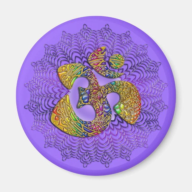 Symbol Universal OM / AUM - Ornament Magnet (Front)