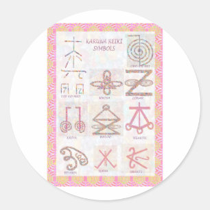 Symbolic ART : Reiki Masters Practice Tools Classic Round Sticker