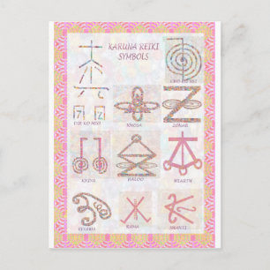Symbolic ART : Reiki Masters Practice Tools Postcard