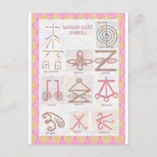 Symbolic ART : Reiki Masters Practice Tools Postcard