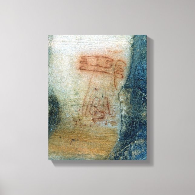 Symbolic figures (cave painting) canvas print (Front)