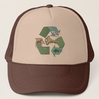 Symbolic Recycling is Key by Mudge Studios Trucker Hat