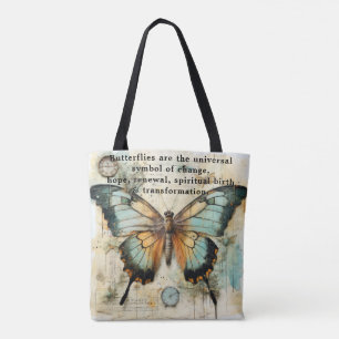 Symbolic Words about Butterflies   Tote Bag