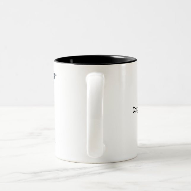 symbolising the power of words Two-Tone coffee mug (Handle)