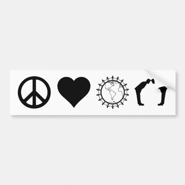 Symbology of PLUR (Bumper Sticker) Bumper Sticker (Front)