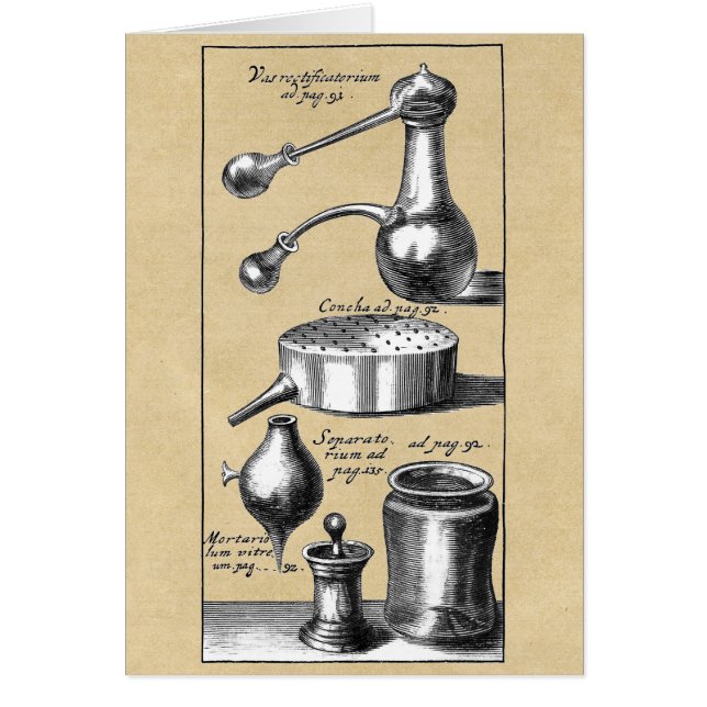 Symbols and Tools of Alchemy Note Card (Front)