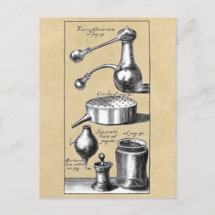 Symbols and Tools of An Alchemist Postcard