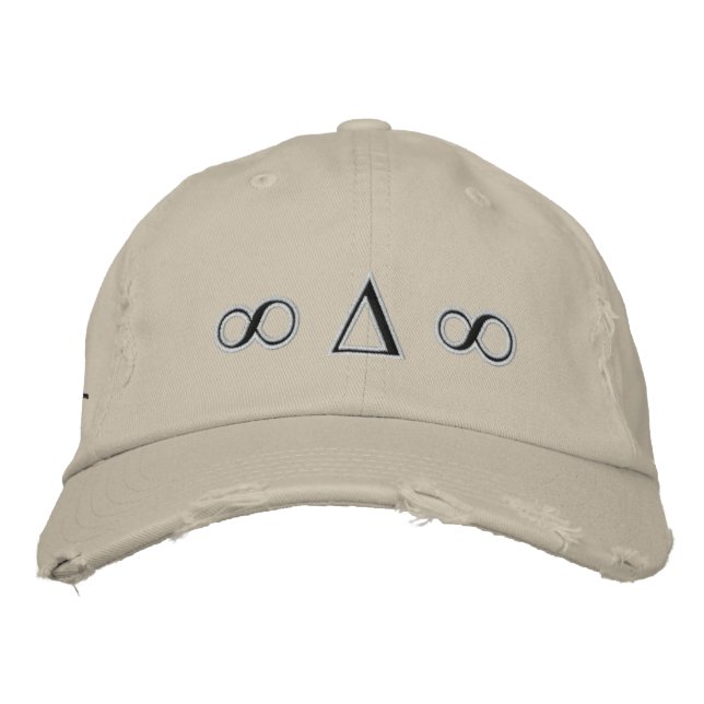Symbols Distressed Twill hat (Front)