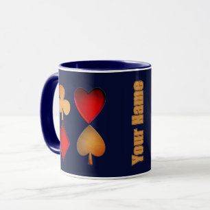 symbols for card game,personalised mug
