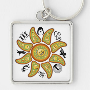 Symbols Key Ring