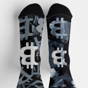 Symbols of Bitcoin (Style: A) Socks