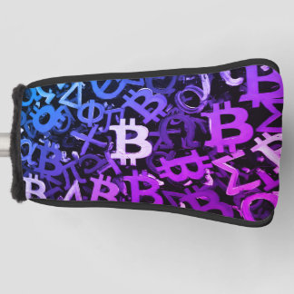 Symbols of Bitcoin (Style: Miami Purple - 3) Golf Head Cover