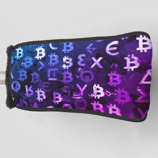 Symbols of Bitcoin (Style: Miami Purple - 7) Golf Head Cover