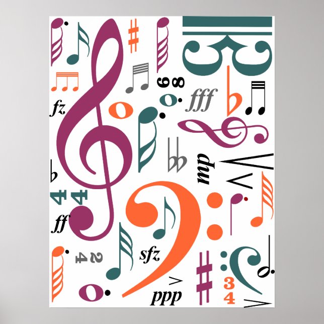 Symbols of Music Poster (Front)