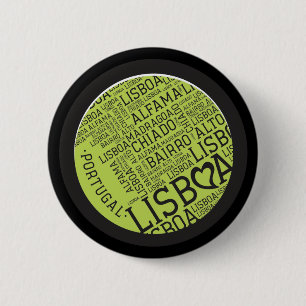 Symbols of Portugal - Lisbon Lisboa 6 Cm Round Badge