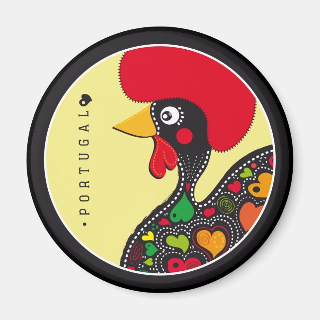 Symbols of Portugal - Rooster Magnet (Front)