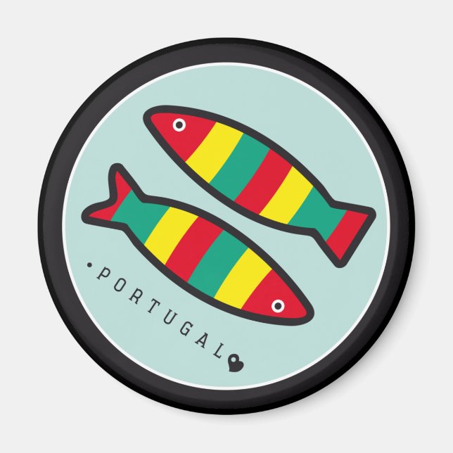 Symbols of Portugal - Sardines Magnet (Front)