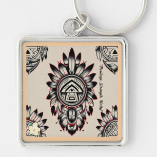 "Symbols of Strength" Key Ring