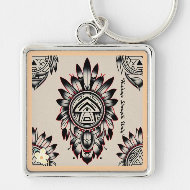 "Symbols of Strength" Key Ring (Front)