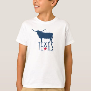 Symbols of Texas, Longhorn, navy T-Shirt