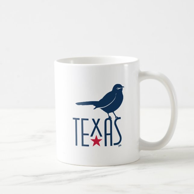 Symbols of Texas, Mockingbird Coffee Mug (Right)