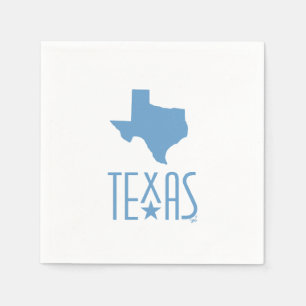 Symbols of Texas, state of Texas, blue Napkin