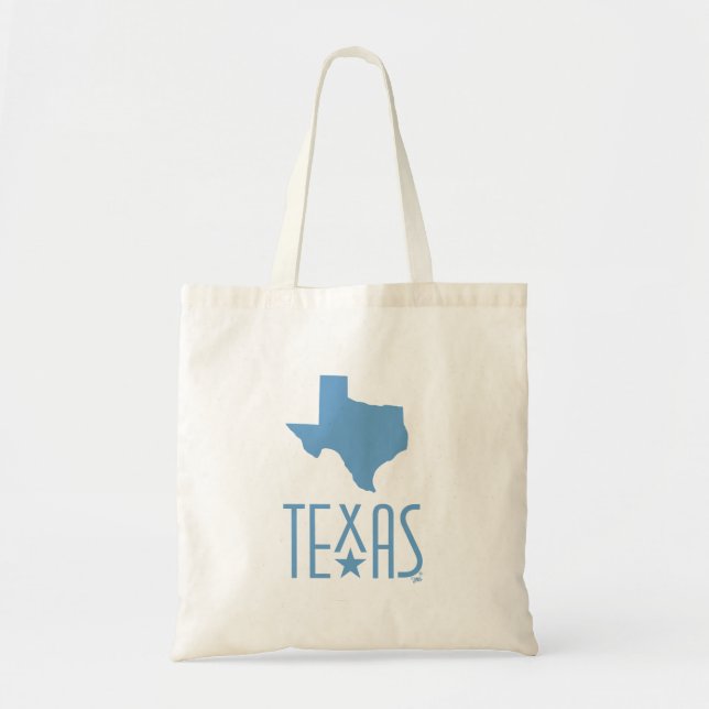 Symbols of Texas, state of Texas, blue Tote Bag (Front)