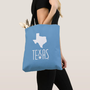 Symbols of Texas, state of Texas, blue Tote Bag