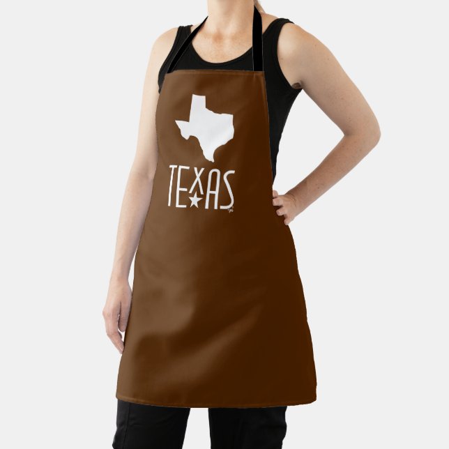 Symbols of Texas, State of Texas, brown Apron (Insitu)