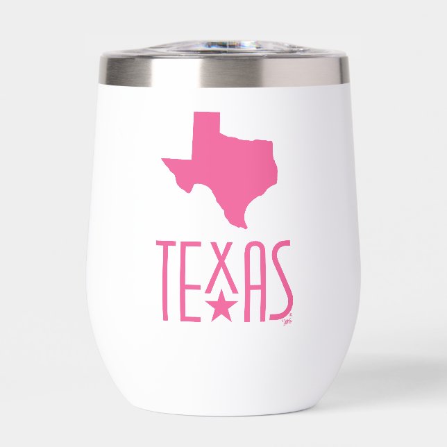 Symbols of Texas, state of Texas, pink (Front)