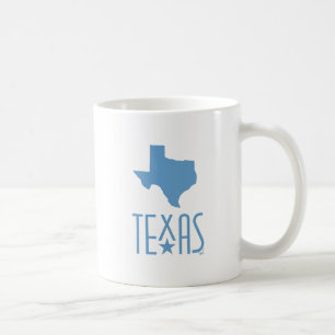 Symbols of Texas, Texas, blue Coffee Mug