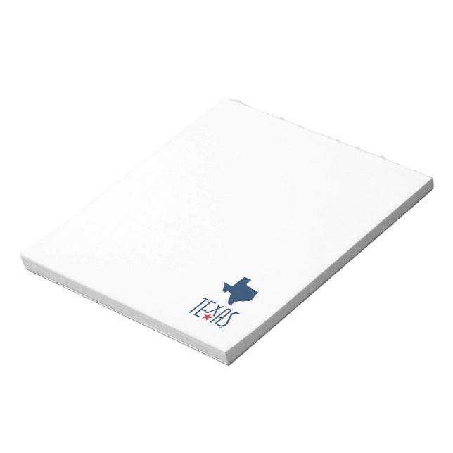 Symbols of Texas, Texas, navy blue Notepad (Rotated)