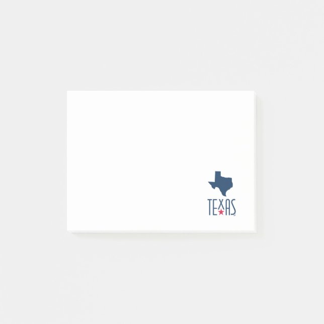 Symbols of Texas, Texas, navy blue Post-it Notes (Front)