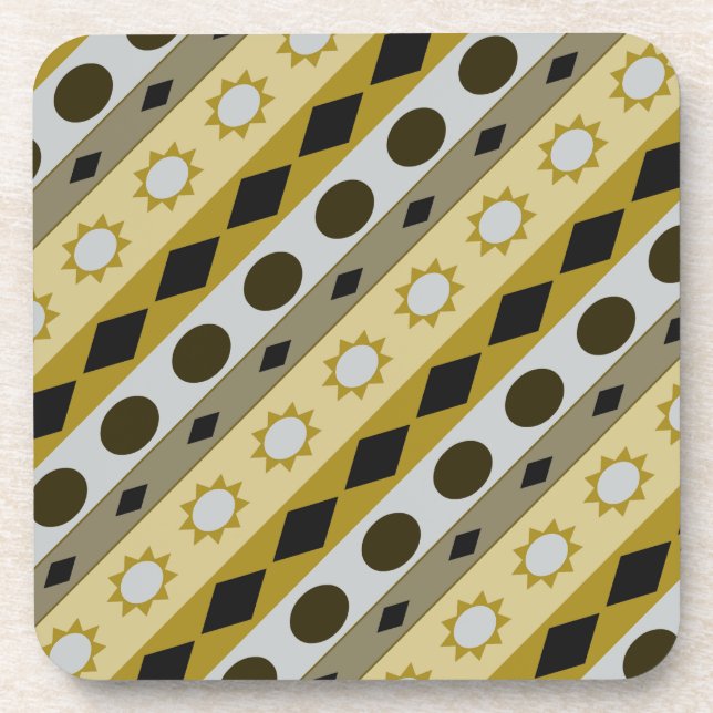 SYMBOLS small print diagonal Coaster (Front)