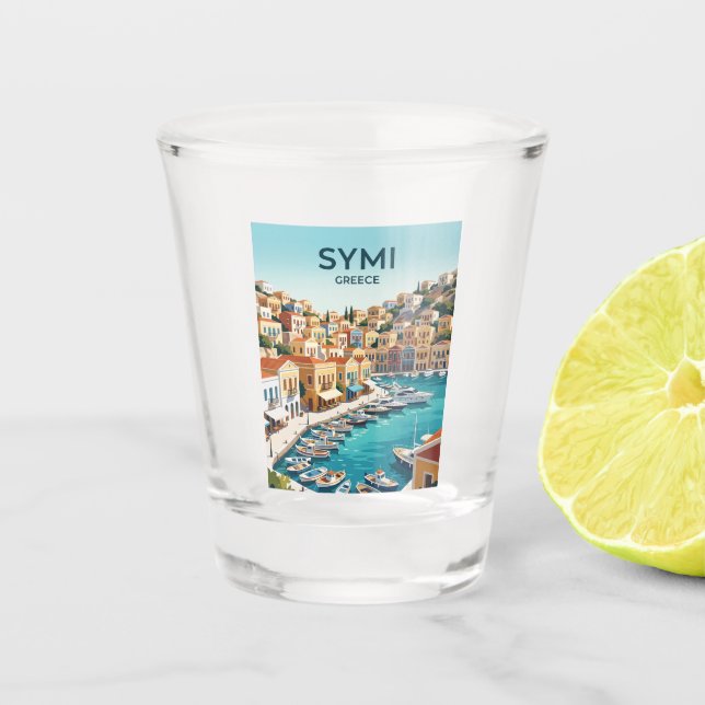 Syme Greece Shot Glass (Front)